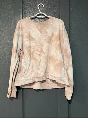 All In Motion Beige Tie Dye Pullover Size Large